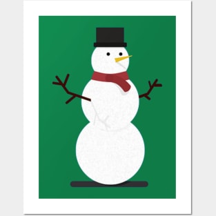 Snowman design Posters and Art
